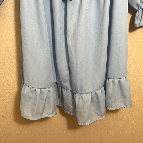 Zaful Light Blue Open Back Dress - Picture 9 of 13